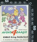 Sticker: Avondvierdaagse 2001 - KNBLO Kring Gelderland, Ophalen of Verzenden