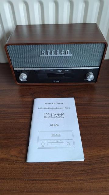 Denver DAB-36 DAB+/FM Radio - Retro Design beschikbaar voor biedingen