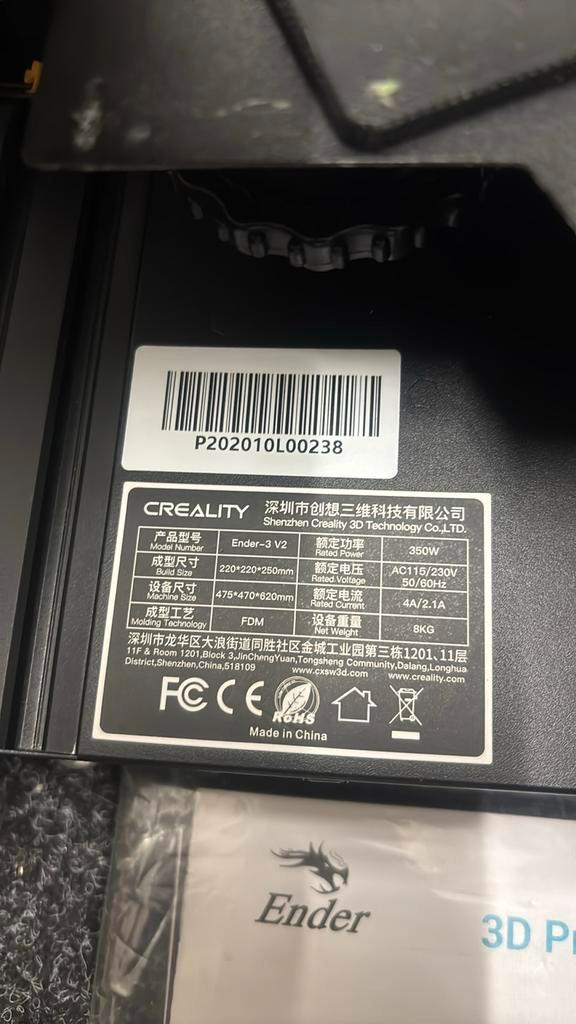 Creality Ender 3 V2 3D Printer - Topstaat!, Computers en Software, 3D Printers, Zo goed als nieuw, Ophalen