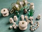 Verzameling Antieke Porseleinen Isolatoren - Electro, Ophalen