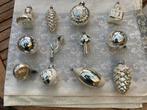 12 Oude Zilveren Kerstballen, Diversen, Kerst, Ophalen of Verzenden
