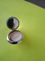 Zilveren poederdoos met spiegel diameter 38mm, Antiek en Kunst, Antiek | Goud en Zilver, Ophalen of Verzenden