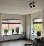 Taupe vouwgordijnen 2x, Ophalen, Bruin, 100 tot 150 cm, 150 tot 200 cm