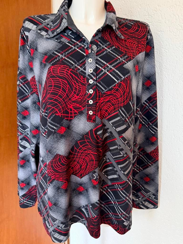 Dames shirt maat 52 van Sensia, Kleding | Dames, Ophalen of Verzenden, Gedragen, Maat 46/48 (XL) of groter