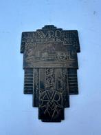 Chris van der Hoef verzilverde plaquette Avro 1935, Antiek en Kunst, Antiek | Goud en Zilver, Ophalen of Verzenden