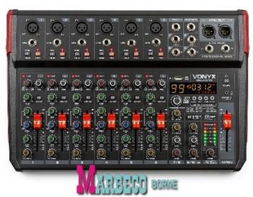 Mixer, Mengpaneel 10-kanaals, Bluetooth, USB, MP3, DSP, Rec beschikbaar voor biedingen