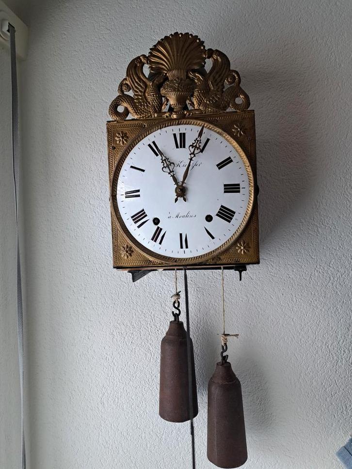 Antieke Comtoise Spillegang Klok, Antiek en Kunst, Antiek | Klokken, Ophalen