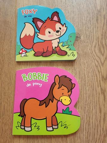 2 leuke dieren boekjes- foxy de vos & bobbie de pony beschikbaar voor biedingen