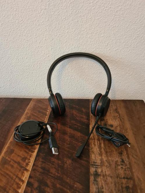 Jabra Evolve 30 II en Jabra Link Control, Computers en Software, Headsets, Zo goed als nieuw, Ophalen of Verzenden