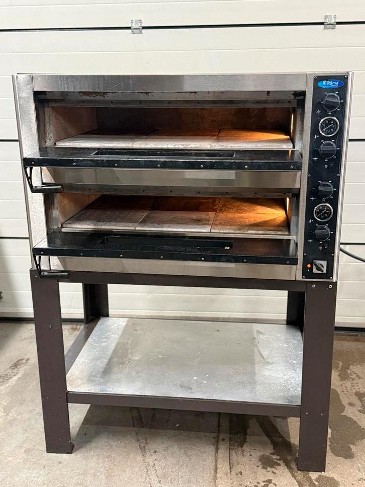 Steen Pizza Oven Maxima 2x6 pizzas met onderstel horeca pzza, Zakelijke goederen, Horeca | Keukenapparatuur, Ovens, Magnetrons en Steamers