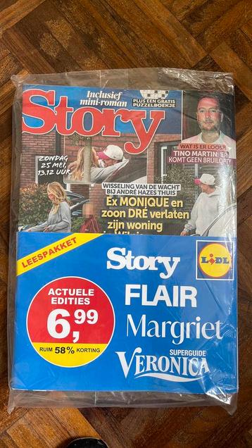 Leespakket story, Flair, Margriet,Veronica ,en puzzelboekj beschikbaar voor biedingen