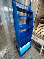 Blauw displayrek met 5 planken, Ophalen