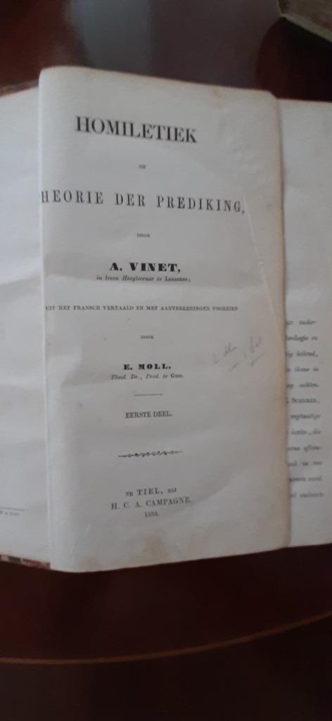 Homiletiek, A. Vinet, Boeken, Godsdienst en Theologie, Gelezen, Christendom | Protestants, Ophalen of Verzenden