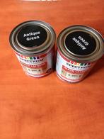 2 blikken buiten verf.( Antiek groen.) 2 keer 0,75 ltr., Nieuw, Ophalen of Verzenden, Verf, Minder dan 5 liter