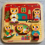 Houten Janod puzzel poesjes, Kinderen en Baby's, Speelgoed | Kinderpuzzels, Ophalen of Verzenden, Meer dan 50 stukjes, Gebruikt