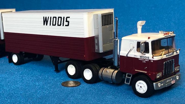 Mack F700 & trailer Widdis! Nieuw & doos! KIJK!, Hobby en Vrije tijd, Modelauto's | 1:50, Nieuw, Bus of Vrachtwagen, Overige merken