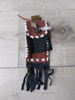 Suede leren telefoontasje zwart en donkerbruin NIEUW, Ophalen of Verzenden, Nieuw, Hoesje of Tasje