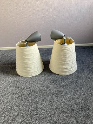 Hanglampen stofbekleed 2 stuks beschikbaar voor biedingen