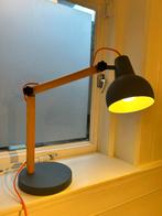 Zuiver tafellamp - Blauw met oranje accenten, Huis en Inrichting, Lampen | Tafellampen, Ophalen, Zo goed als nieuw, Hout, 50 tot 75 cm