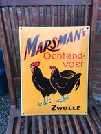 Marsman’s emaille reclamebord, Verzamelen, Merken en Reclamevoorwerpen, Ophalen of Verzenden, Gebruikt, Reclamebord