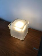 Ikea ice cube lamp Iviken ijsblok vintage design glas, Minder dan 50 cm, Glas, Gebruikt, Ophalen of Verzenden