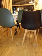Set van 5 eetkamerstoelen, Hout, Gebruikt, Overige kleuren, Ophalen of Verzenden