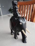 Beeldje olifant ebbenhout, Antiek en Kunst, Ophalen of Verzenden