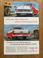 Ford V-8 originele advertentie vintage 1956, Ophalen of Verzenden, Gelezen, Ford