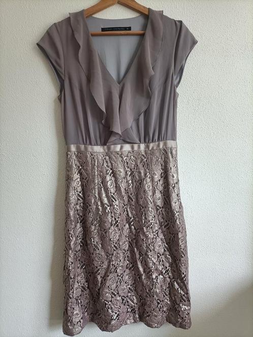 Paars/lila jurkje rouche glitter kant Steps 36, Kleding | Dames, Jurken, Gedragen, Maat 36 (S), Paars, Boven de knie, Ophalen