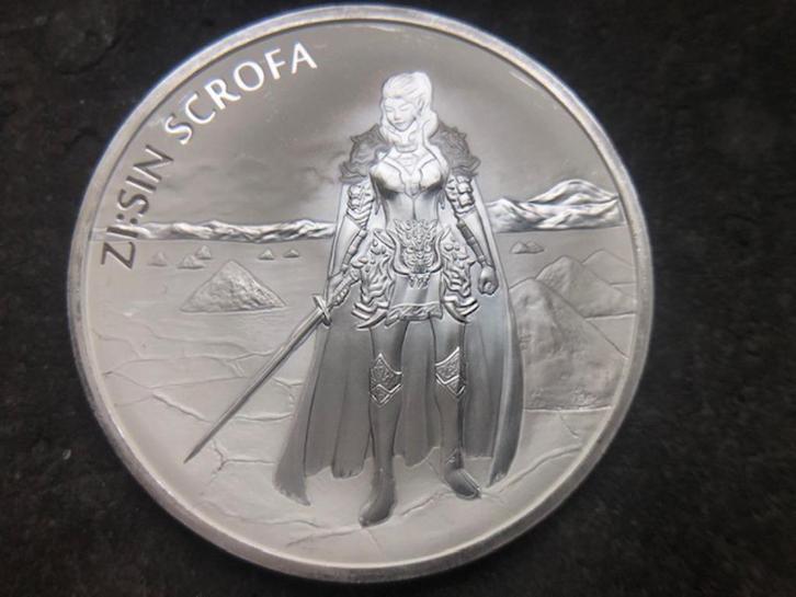 2019 Korea - Zi:Sin Scrofa - 1 oz silver, Postzegels en Munten, Munten | Azië, Losse munt, Zuidoost-Azië, Zilver, Ophalen of Verzenden
