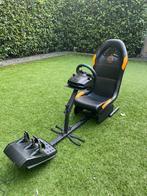 Playseat met logitech g29, Spelcomputers en Games, Spelcomputers | Xbox | Accessoires, Ophalen, Zo goed als nieuw, Stuurtje of Sportattribuut