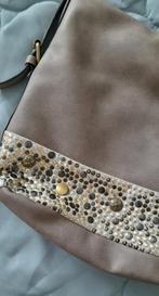 Leuke merk Schoudertas Mandoline, beige., Ophalen of Verzenden, Zo goed als nieuw, Beige, Overige merken