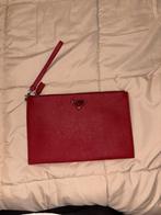 Prada Clutch – Origineel, Rood Saffiano Leer, Ophalen of Verzenden, Zo goed als nieuw, Leer
