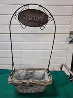 Bloemenmand met welkom bord, Ophalen of Verzenden, 'T Olde Gre-j, Info@toldegrej.nl, Endepoelstraat 20f Didam