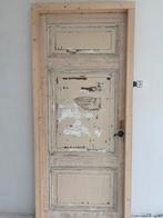 Oude paneeldeur met kozijn, Doe-het-zelf en Verbouw, Deuren en Horren, 215 cm of meer, 80 tot 100 cm, Gebruikt, Ophalen