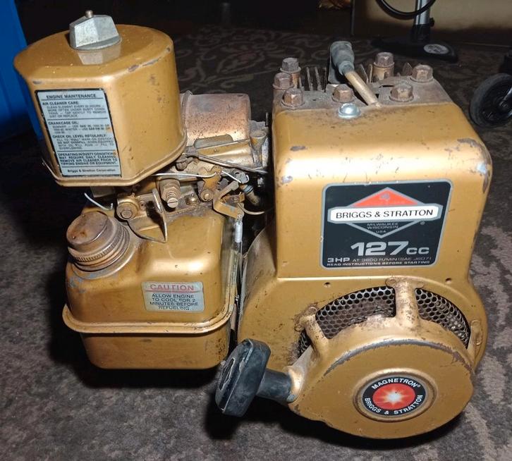 Briggs and Stratto 4 takt motorblok, 127 CC 3 PK. Loopt 100%, Doe-het-zelf en Verbouw, Motoren, Zo goed als nieuw, Benzinemotor