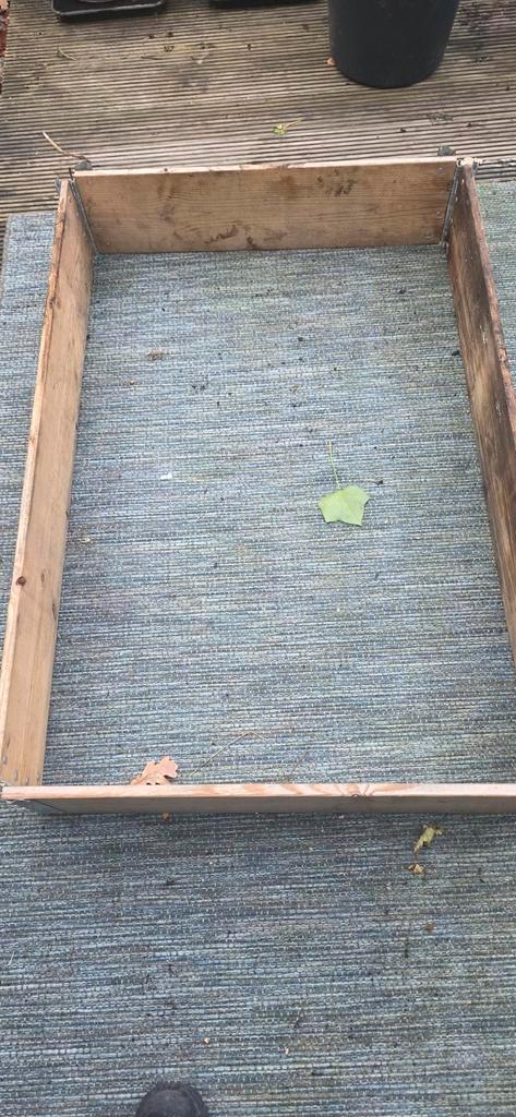 Houten Moestuinbak, Tuin en Terras, Bloembakken en Plantenbakken, Gebruikt, Hout, Balkon, Tuin, Minder dan 30 cm, Minder dan 60 cm