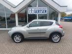 Nissan Juke Tekna 1.6 2011 Grijs camera keyless, Auto's, 1250 kg, Zwart, 4 cilinders, Leder