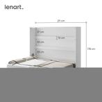 Concept opklapbed horizontaal - 160x200 - Wit hoogglans, Huis en Inrichting, Slaapkamer | Bedden, Niet ingevuld, Niet ingevuld