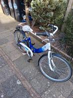 Kinderfiets  blauw wit. 16 inch, Fietsen en Brommers, Fietsen | Kinderfietsjes, Ophalen, Gebruikt, 16 tot 20 inch, Volare