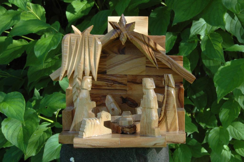 Houten Kerststal uit Pakistan, Diversen, Kerst, Ophalen of Verzenden