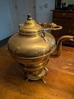 Antieke theepot met rechaud/ theelicht, Antiek en Kunst, Ophalen of Verzenden