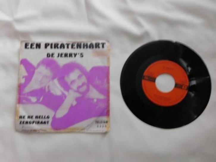 De Jerry's Een piraten  hart He He Hello, Zendpiraat, Cd's en Dvd's, Vinyl | Nederlandstalig, Zo goed als nieuw, Levenslied of Smartlap