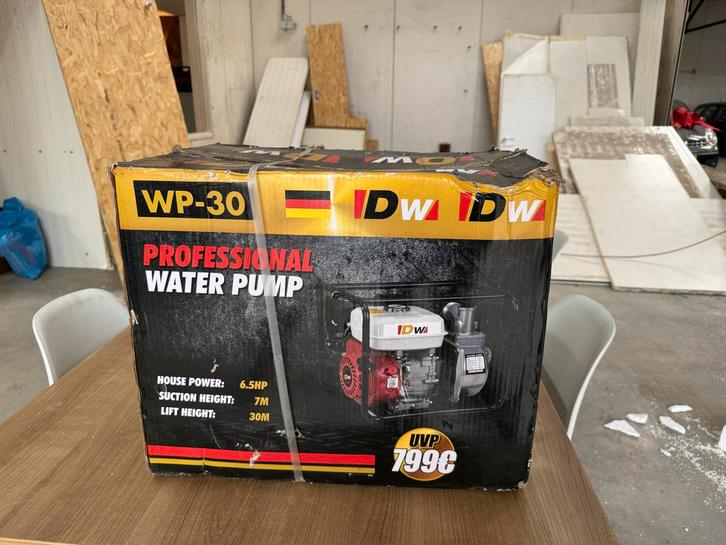 Nieuwe IDW WP-30 Benzine Waterpomp - Nooit Gebruikt!, Tuin en Terras, Waterpompen, Nieuw, Overige typen, Ophalen
