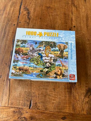 Puzzel 1000 stukjes - wild animals (king) beschikbaar voor biedingen