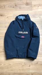 Zgan Napapijri winterjas fleece voering donkerblauw maat 152, Jongen of Meisje, Ophalen of Verzenden, Zo goed als nieuw, Napapijri