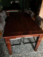 Eettafel koloniaal, Ophalen, 50 tot 100 cm, Zo goed als nieuw, Vijf personen of meer