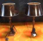 2 tafellampen met marmer voet h 55cm , Ø 29/20 cm, Huis en Inrichting, Lampen | Tafellampen, Ophalen of Verzenden, Zo goed als nieuw