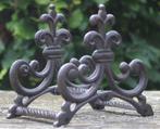 gietijzeren tuinslanghouder Franse lelie donkerbruin TG113, Robanjer, Nieuw, Ophalen of Verzenden, Tuinslanghaspel