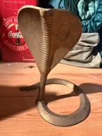 Messing Cobra Beeld, Ophalen of Verzenden, Gebruikt, Metaal, Dierenbeeld